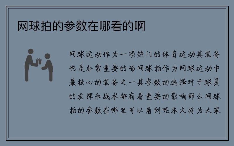 网球拍的参数在哪看的啊